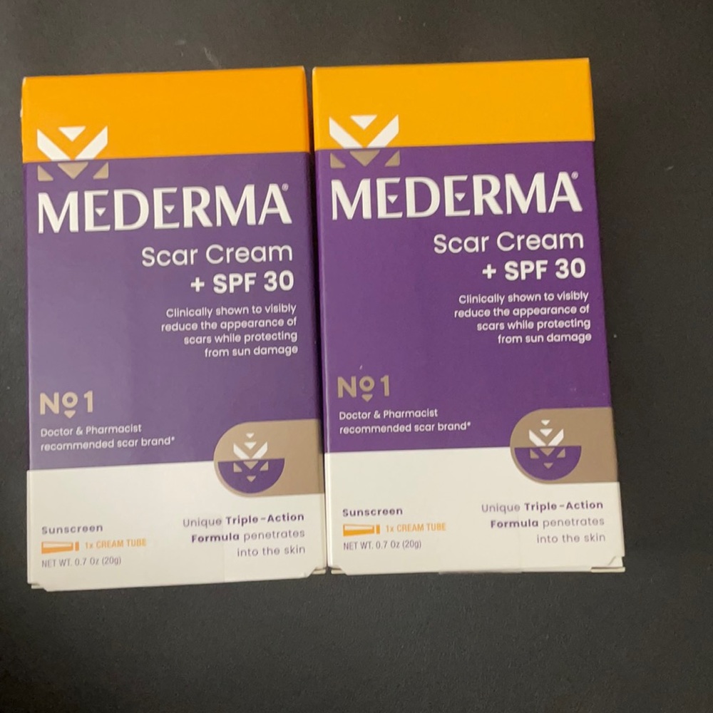 Mederma scar cream, brand new. 25$ for both